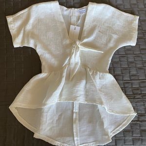 Endless Rose peplum zip blouse